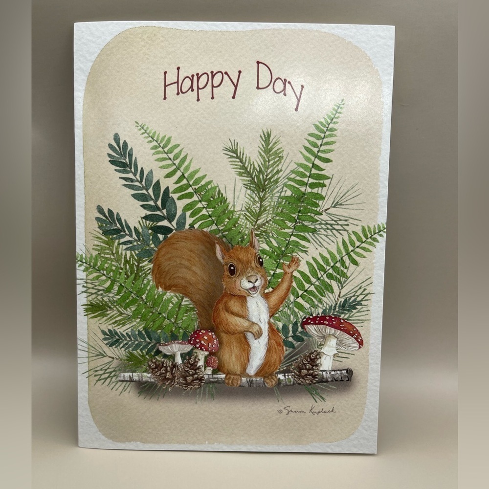 Squirrel Mushroom Birthday Greeting Card, New, For Bundles Only ๐๐ฟ๏ธ - Picture 1 of 7